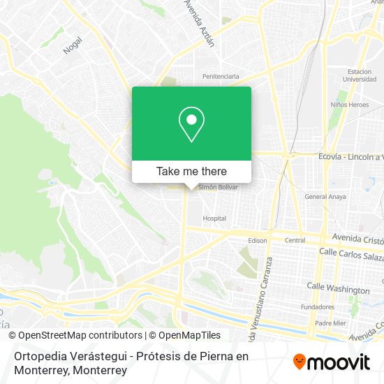 Ortopedia Verástegui - Prótesis de Pierna en Monterrey map