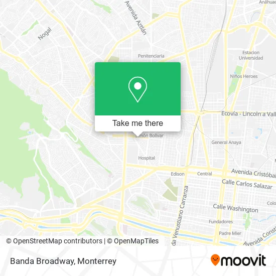 Banda Broadway map