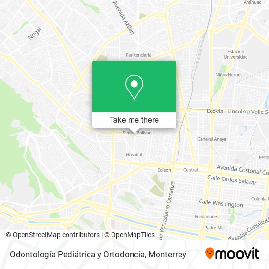 Odontología Pediátrica y Ortodoncia map