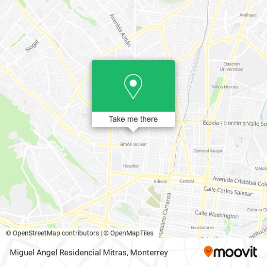 Mapa de Miguel Angel Residencial Mitras