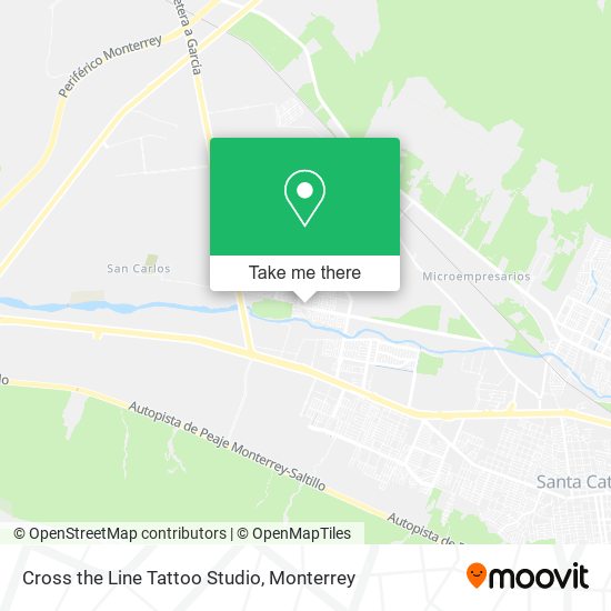Mapa de Cross the Line Tattoo Studio