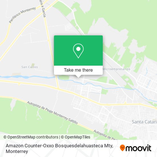 Mapa de Amazon Counter-Oxxo Bosquesdelahuasteca Mty