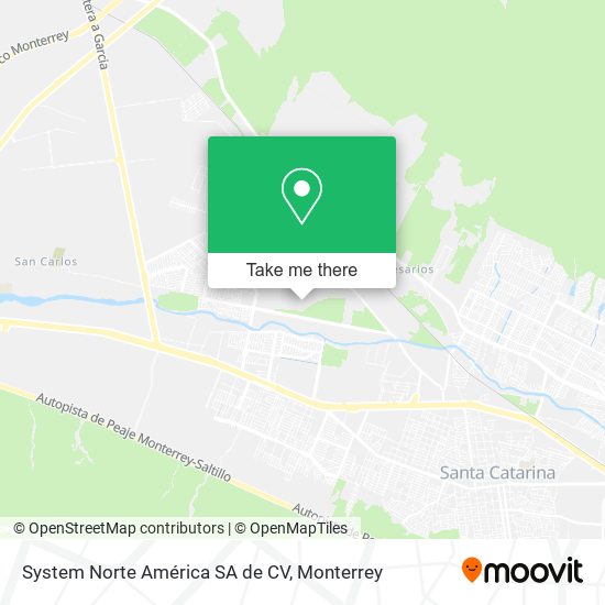 System Norte América SA de CV map