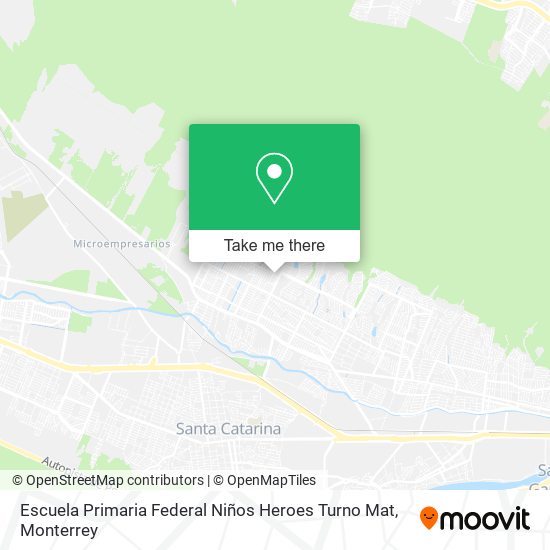Escuela Primaria Federal Niños Heroes Turno Mat map