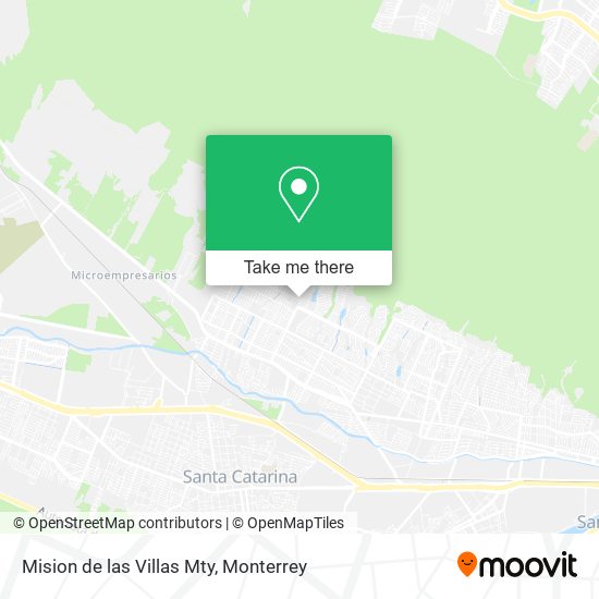 Mision de las Villas Mty map