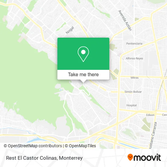 Rest El Castor Colinas map