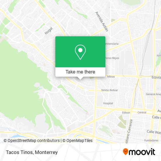 Tacos Tinos map