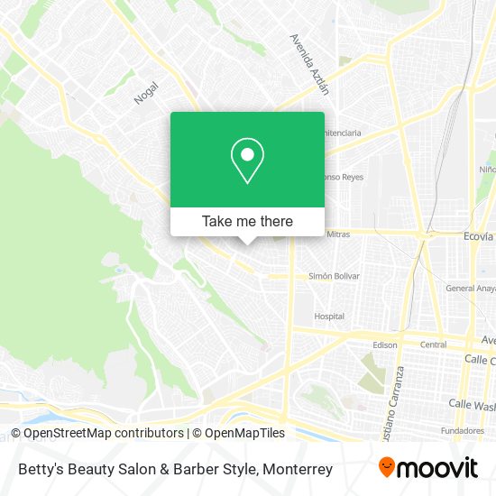 Mapa de Betty's Beauty Salon & Barber Style