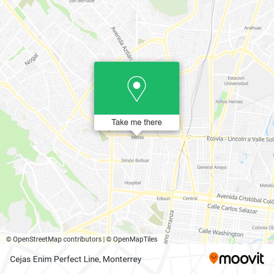 Cejas Enim Perfect Line map