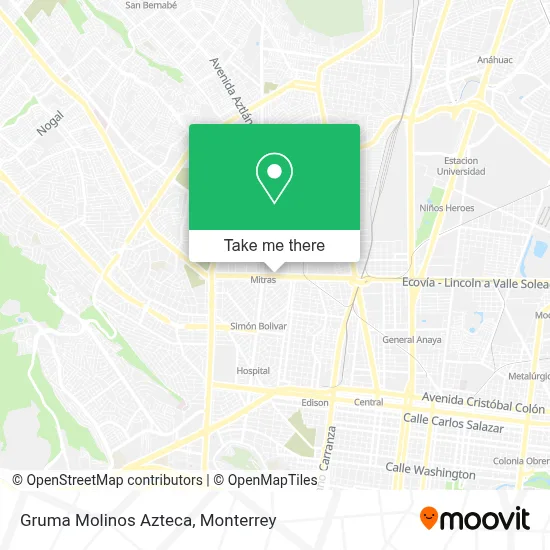 Gruma Molinos Azteca map