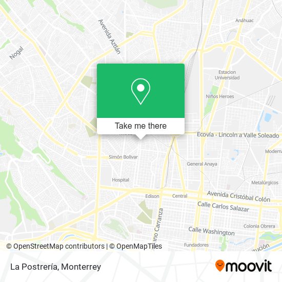 Mapa de La Postrería