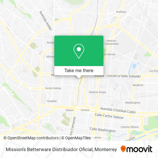 Mission's Betterware Distribuidor Oficial map