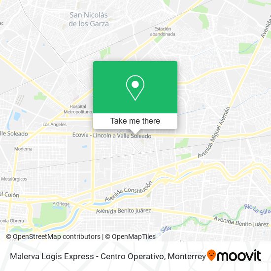 Malerva Logis Express - Centro Operativo map