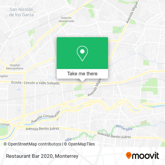 Restaurant Bar 2020 map