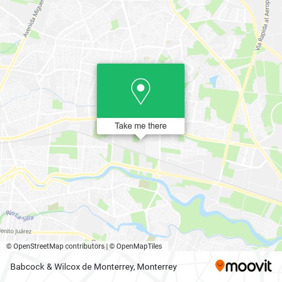 Mapa de Babcock & Wilcox de Monterrey