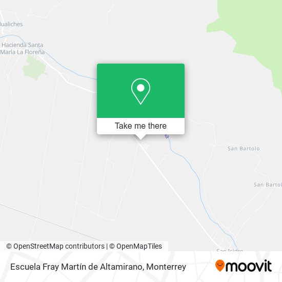 Escuela Fray Martín de Altamirano map