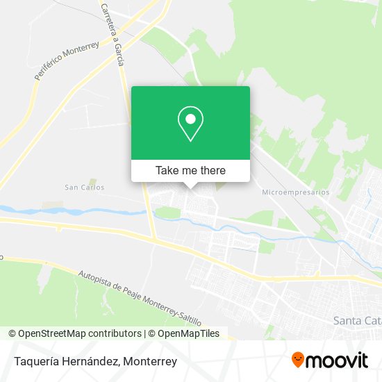 Mapa de Taquería Hernández