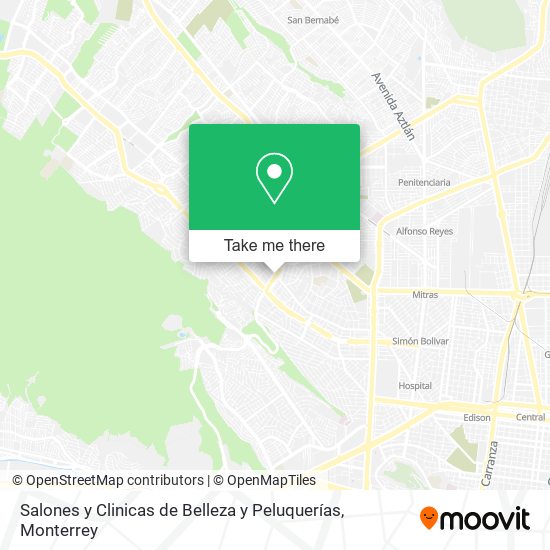 Salones y Clinicas de Belleza y Peluquerías map