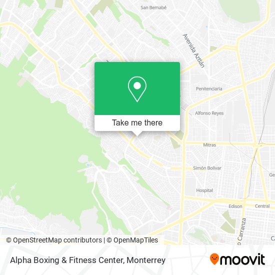 Alpha Boxing & Fitness Center map