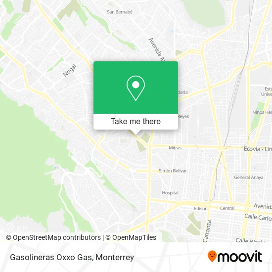 Mapa de Gasolineras Oxxo Gas