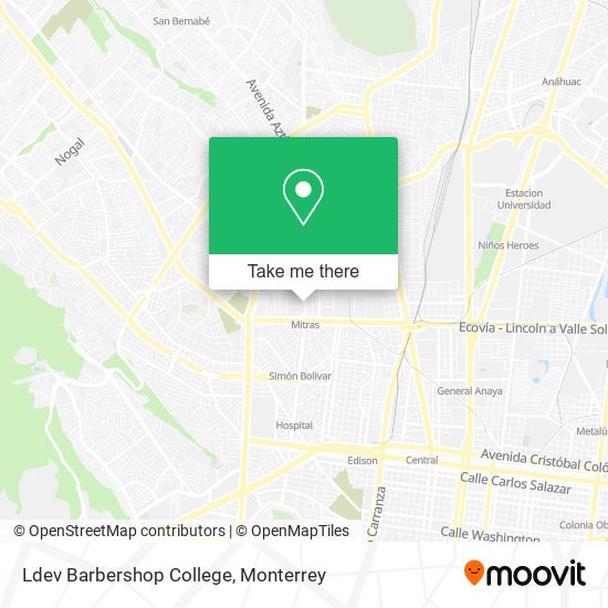 Mapa de Ldev Barbershop College