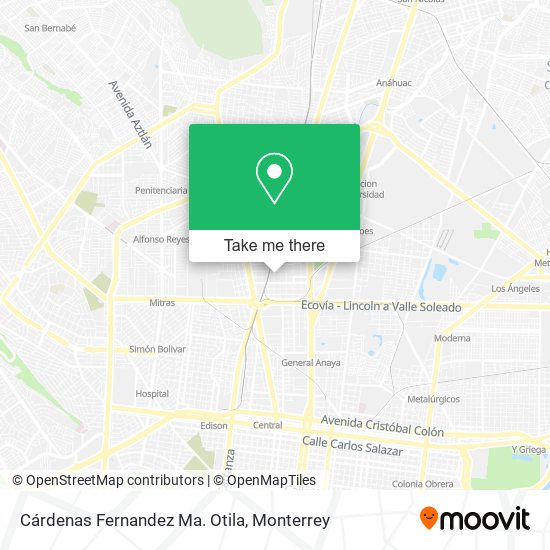 Cárdenas Fernandez Ma. Otila map