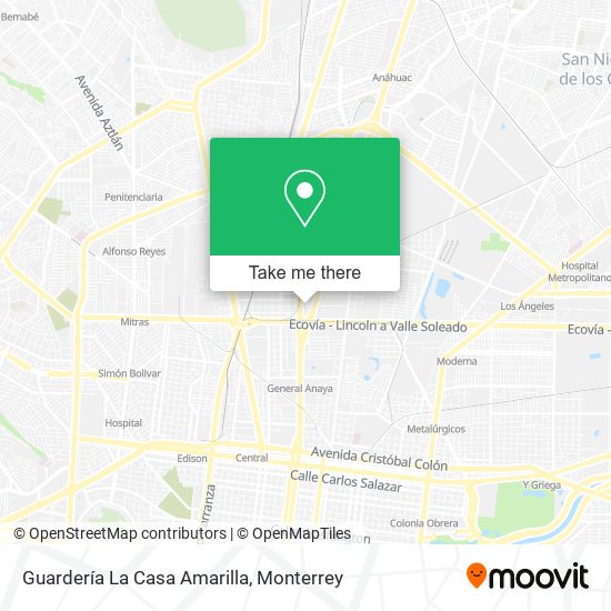 Guardería La Casa Amarilla map