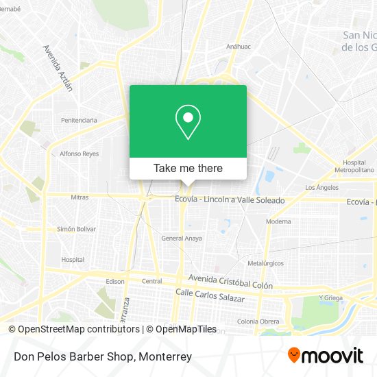 Mapa de Don Pelos Barber Shop