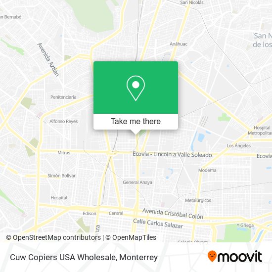 Mapa de Cuw Copiers USA Wholesale