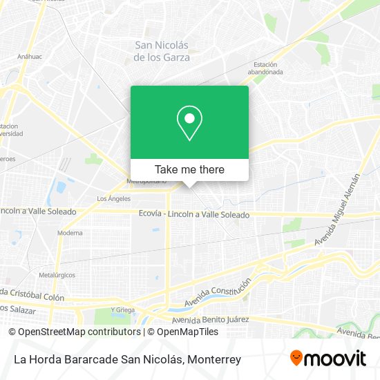 La Horda Bararcade San Nicolás map