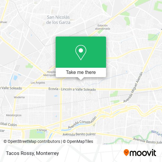 Mapa de Tacos Rossy