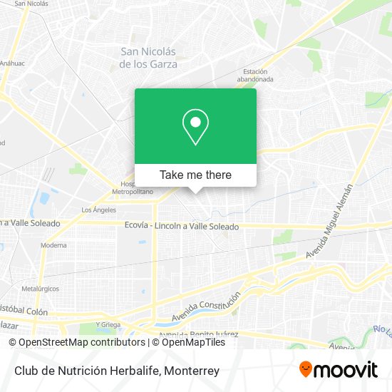 Club de Nutrición Herbalife map