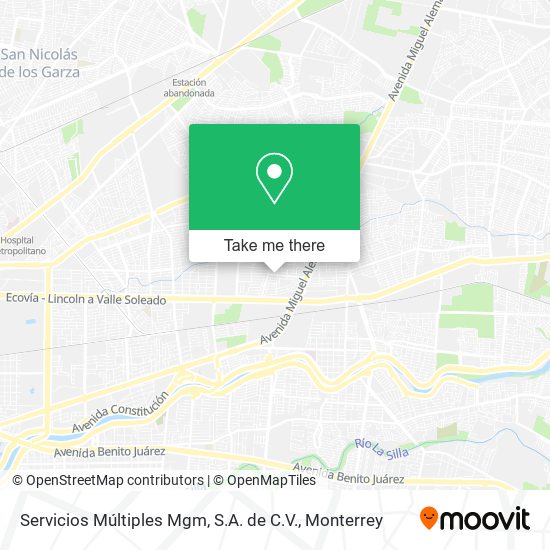 Mapa de Servicios Múltiples Mgm, S.A. de C.V.