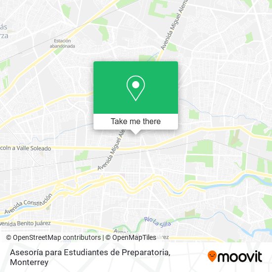 Mapa de Asesoría para Estudiantes de Preparatoria