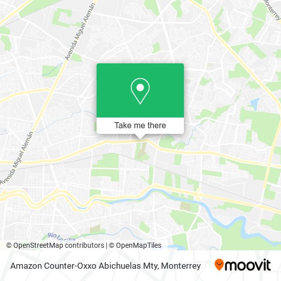 Mapa de Amazon Counter-Oxxo Abichuelas Mty