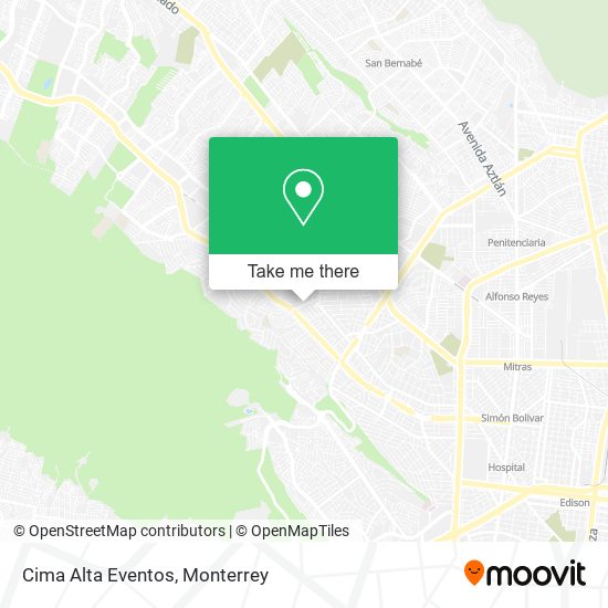 Cima Alta Eventos map