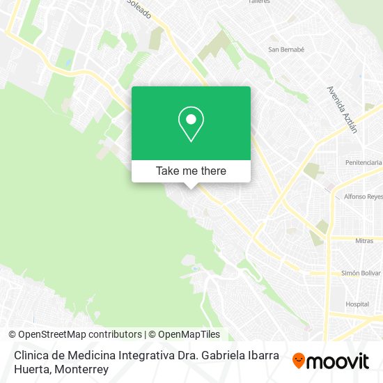 Clìnica de Medicina Integrativa Dra. Gabriela Ibarra Huerta map