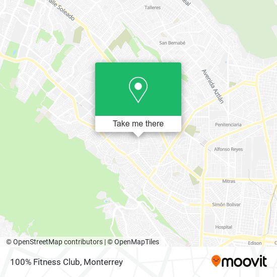 100% Fitness Club map