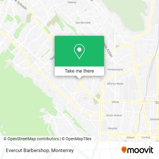 Mapa de Evercut Barbershop