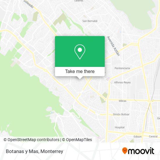 Mapa de Botanas y Mas