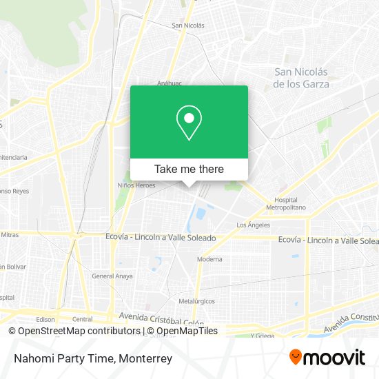 Nahomi Party Time map