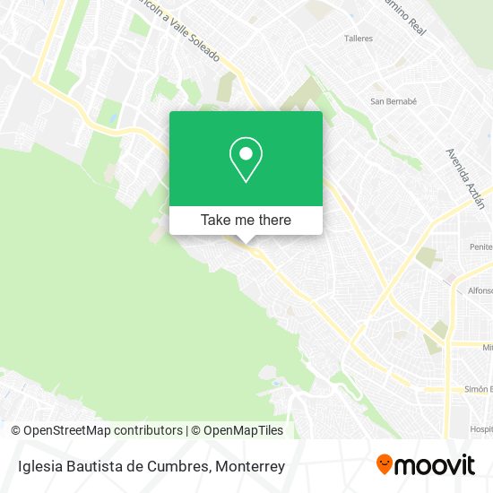 Mapa de Iglesia Bautista de Cumbres