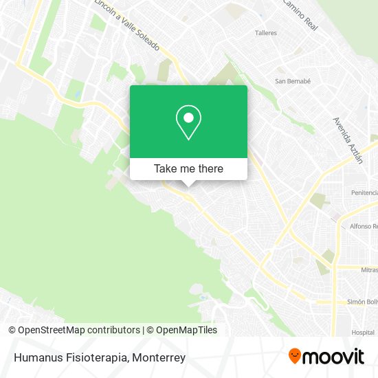 Humanus Fisioterapia map