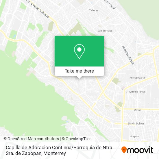 Capilla de Adoración Continua / Parroquia de Ntra Sra. de Zapopan map