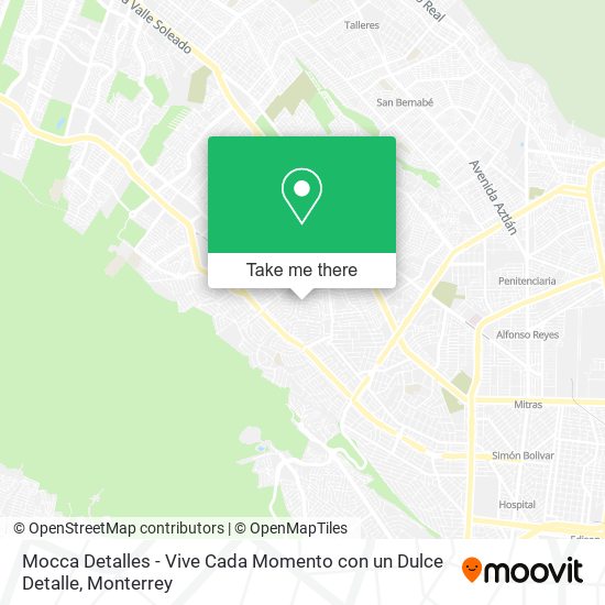 Mapa de Mocca Detalles - Vive Cada Momento con un Dulce Detalle