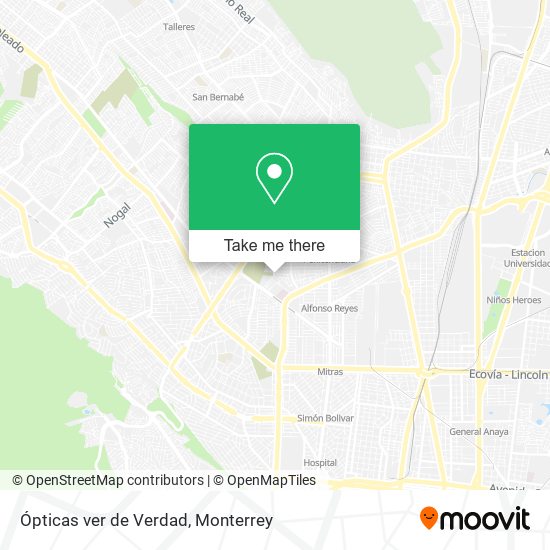 Ópticas ver de Verdad map