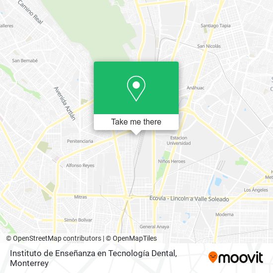 Instituto de Enseñanza en Tecnología Dental map