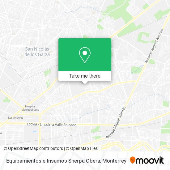 Equipamientos e Insumos Sherpa Obera map