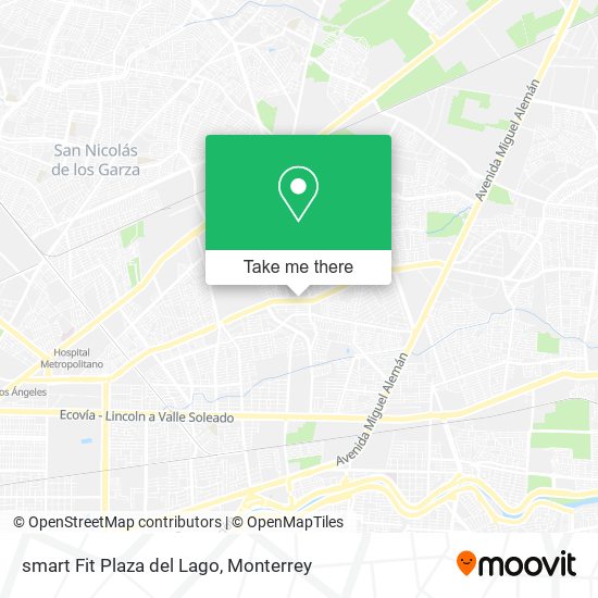 smart Fit Plaza del Lago map