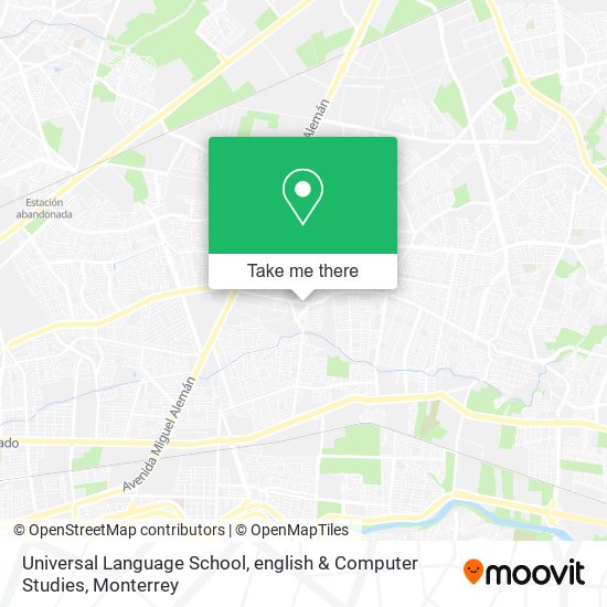 Universal Language School, english & Computer Studies map